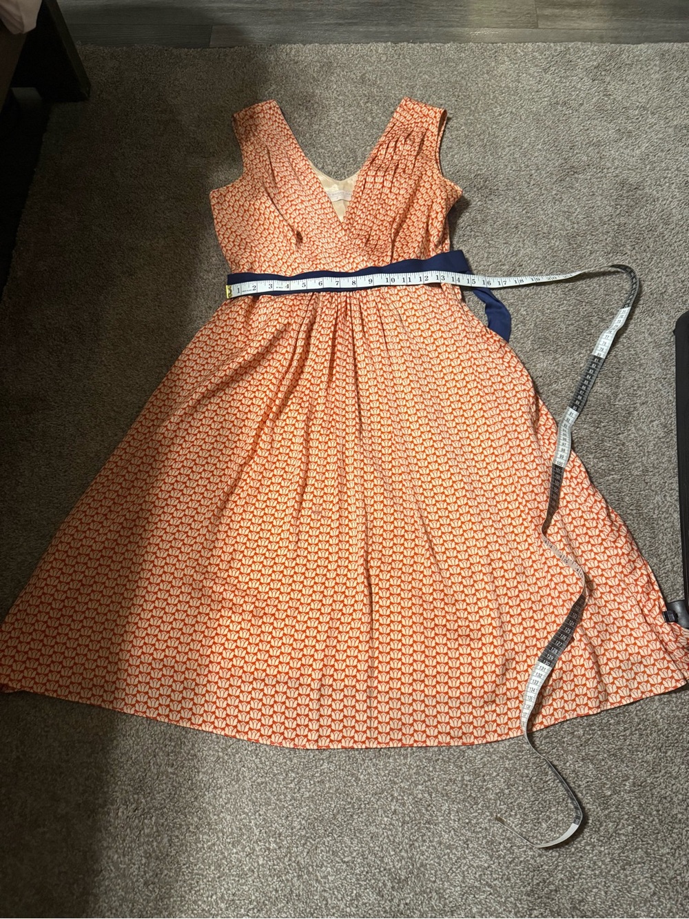 Fenn Wright Manson Orange Floral-Print Dress
